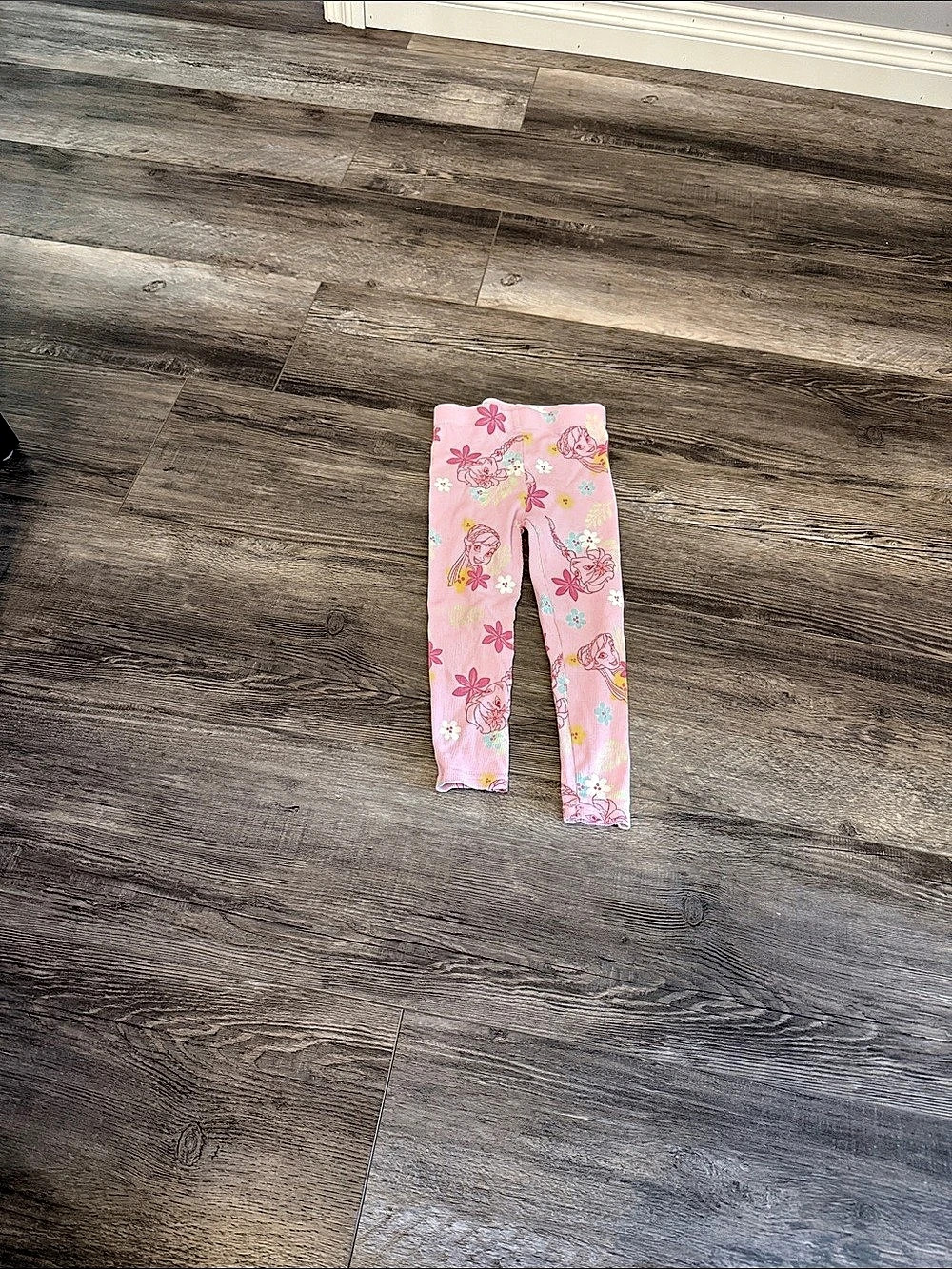 Disney Frozen Floral Leggings in Pink Size 4T Like New